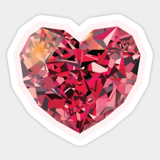 Heart Gem Sticker